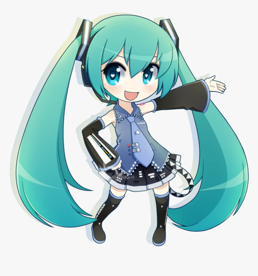 Miku Chibi Png - Chibi Hatsune Miku Png, Transparent Png - kindpng