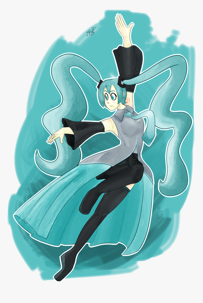 Transparent Hatsune Miku Png - Illustration, Png Download, Free Download