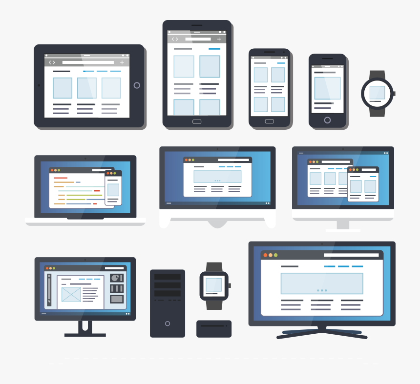 Responsive Website Design - Responsive Websitepng, Transparent Png, Free Download