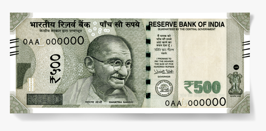 Indian Rupee Png - Original 500 Rupee Note, Transparent Png@kindpng.com