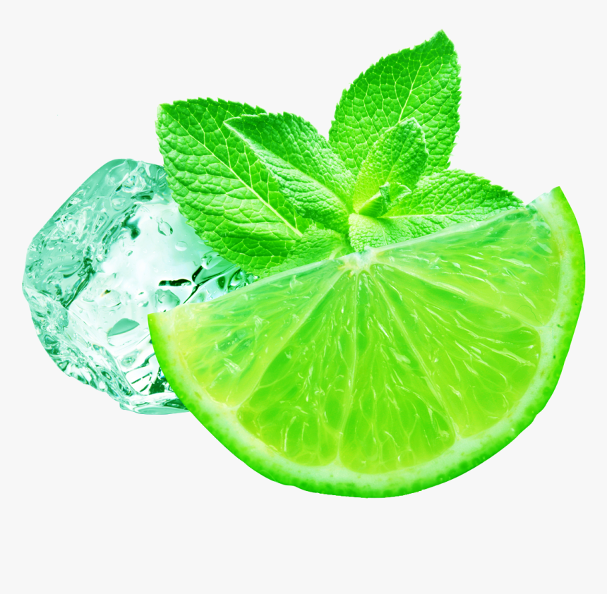 Juice Iced Peppermint Mint Transprent - Mint And Lime Png, Transparent Png, Free Download