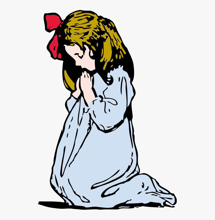 Praying Girl Clipart, HD Png Download, Free Download