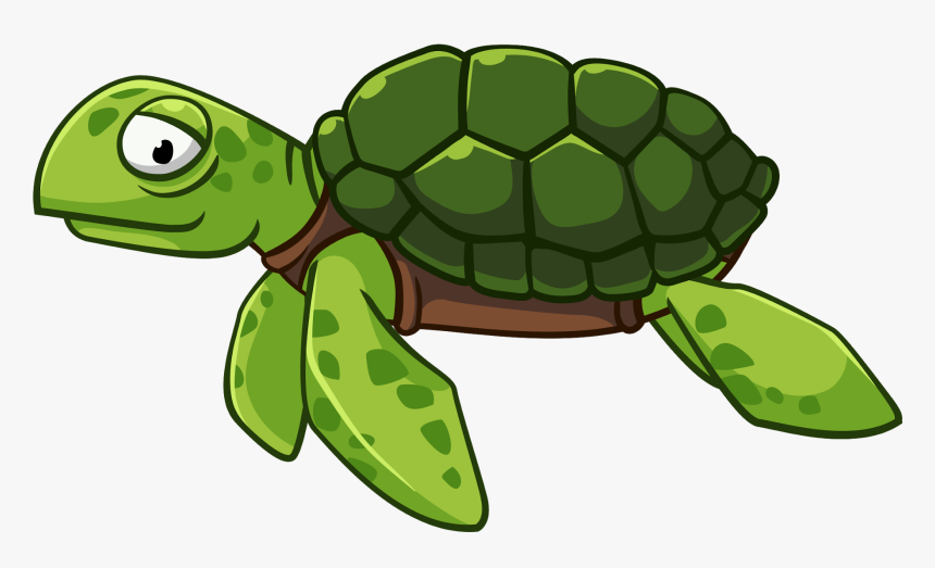 Green Cliparts Png Turtle - Transparent Cartoon Sea Turtle, Png Download, Free Download