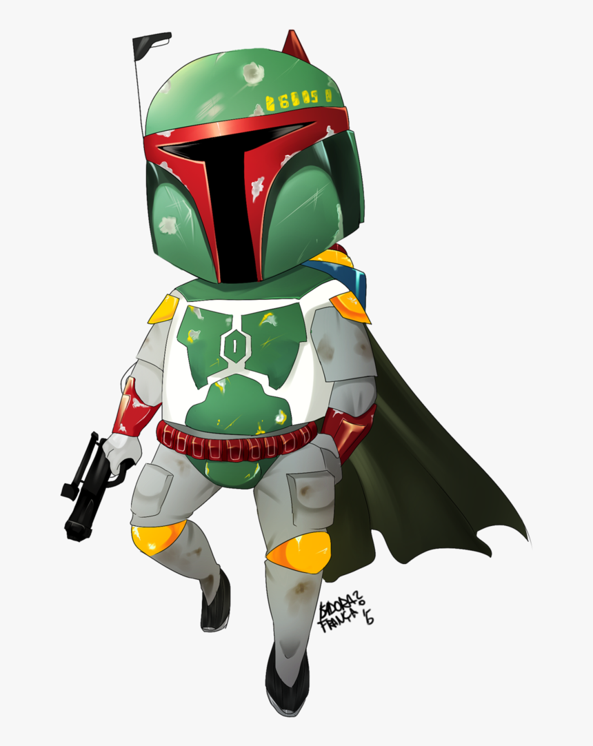 Transparent Boba Clipart - Boba Fett Cartoon Png, Png Download, Free Download