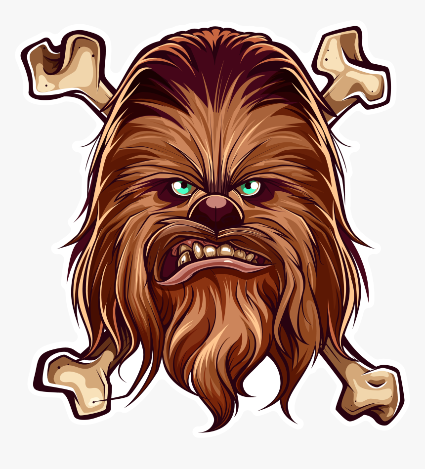 Clip Art Sticker Set Where I - Chewbacca Clipart, HD Png Download, Free Download