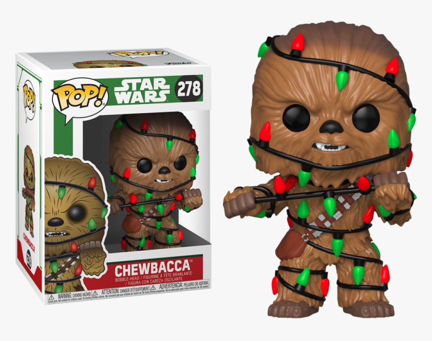 Star Wars Holiday Chewie Funko Pop Vinyl - Star Wars, HD Png Download, Free Download