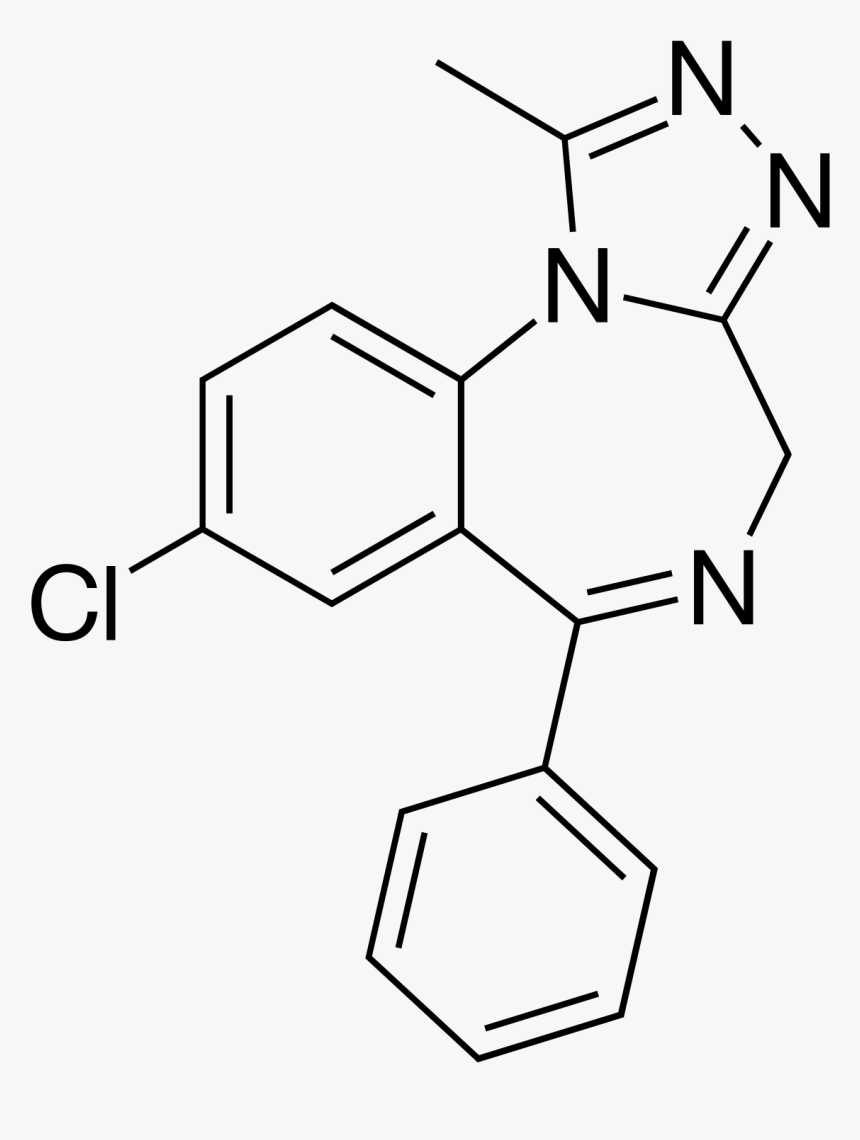 Alprazolam Structure, HD Png Download, Free Download