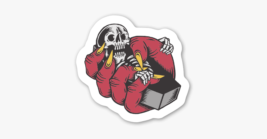 Coffin Devil Sticker - Cartoon, HD Png Download, Free Download