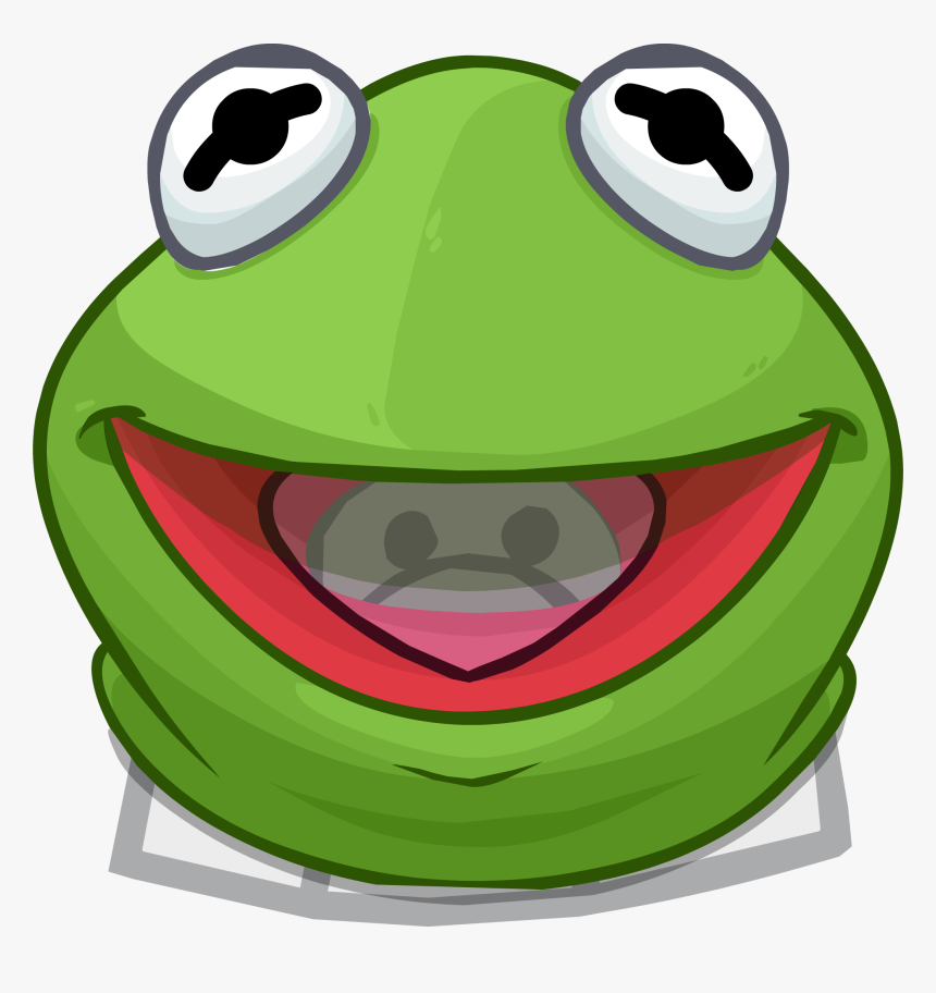 Transparent Kermit The Frog Png - Club Penguin Kermit Head, Png Download, Free Download