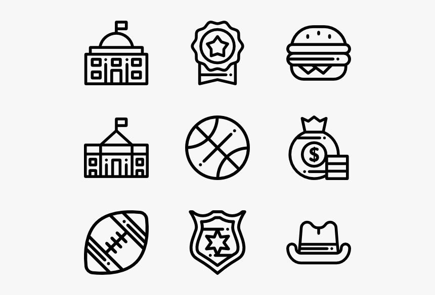 United States - Hand Drawn Social Media Icons Png, Transparent Png, Free Download