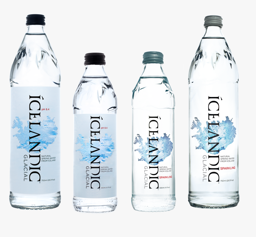 Icelandic Glacial Water Glass Bottle, HD Png Download, Free Download