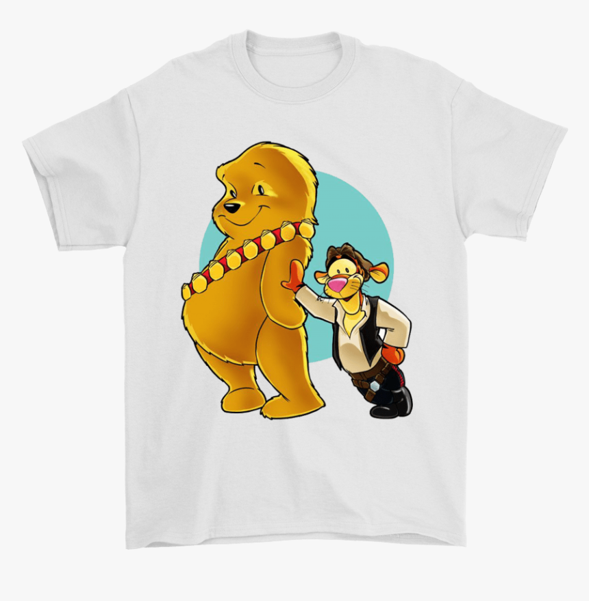 Han Solo And Chewbacca Mashup Star Wars Shirts - Winnie-the-pooh, HD Png Download, Free Download