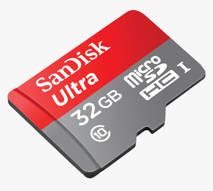 Sandisk Memory Card Png Image - Micro Sd 32gb Sandisk, Transparent Png, Free Download