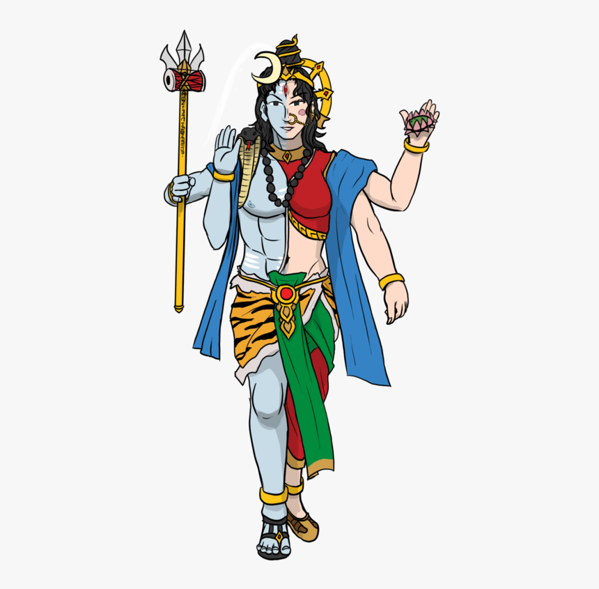 The Fuzion By Vachalenxeon - Ardhanarishvara Png, Transparent Png, Free Download