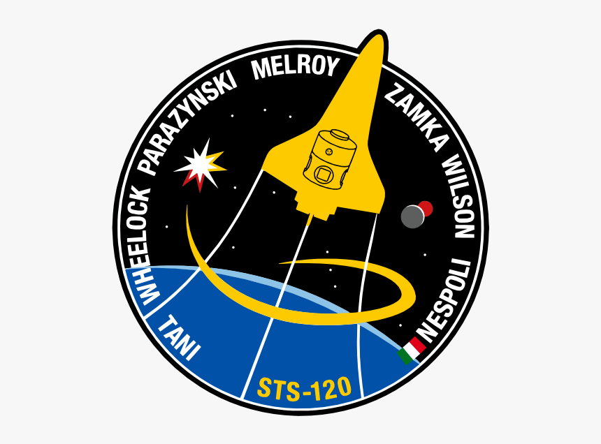 Sts 120 Patch Nasa 555px - Sts 120 Patch, HD Png Download, Free Download