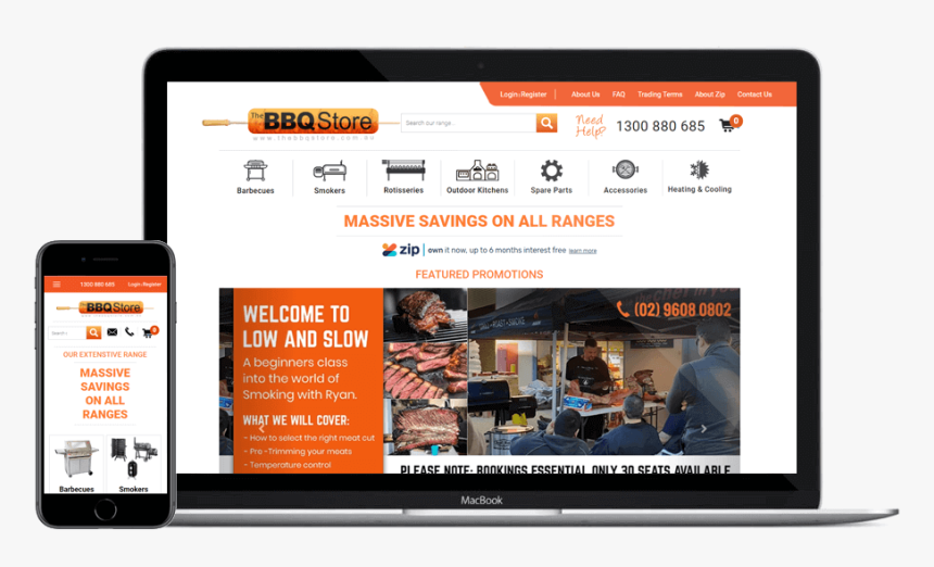 Bbq Store Ecommerce - Online Advertising, HD Png Download, Free Download