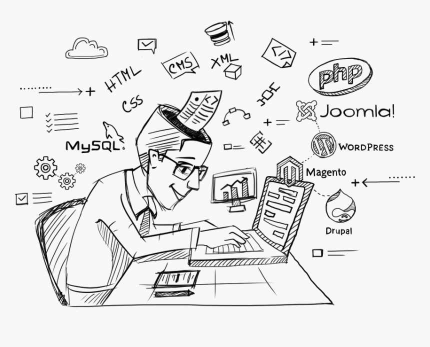 Website Development - Cartoon, HD Png Download, Free Download