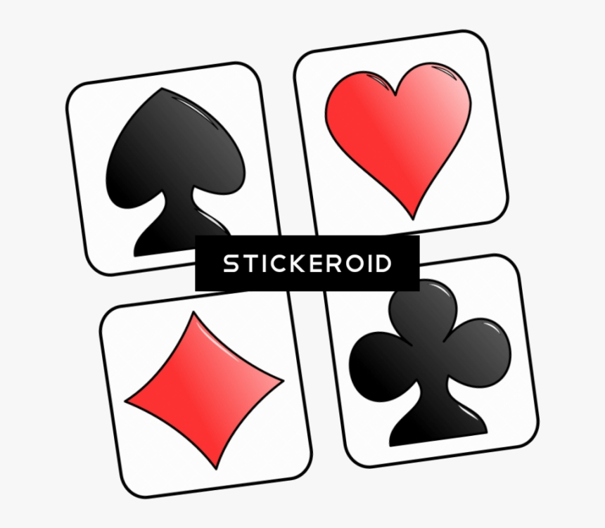 Playing Cards Card Deck Symbols Clip Art Of Transparent - Deck Of Cards Clip Art, HD Png Download, Free Download