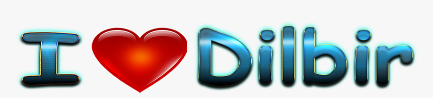 Dilbir Love Name Heart Design Png - Heart, Transparent Png, Free Download