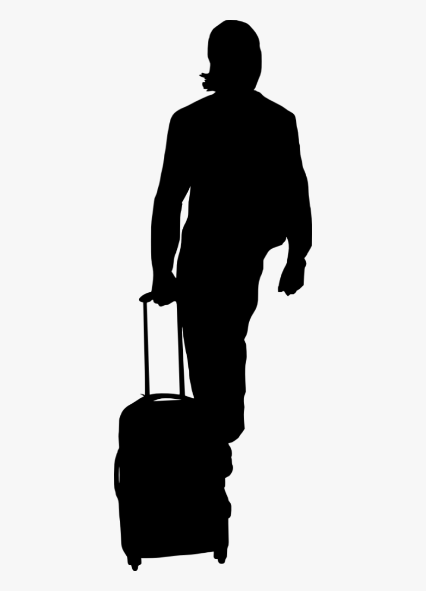 People With Luggage Silhouette"
								 Title="people - Silhouette, HD Png Download, Free Download