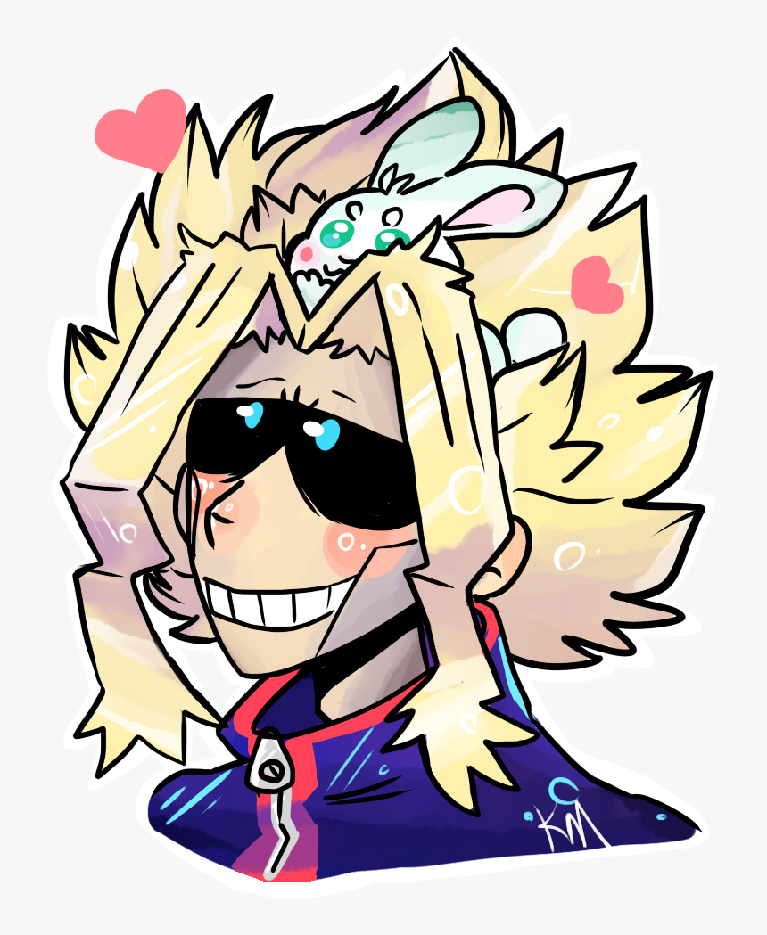 Icon Commission Finished All Might With A Bun - Cartoon, HD Png Download, Free Download