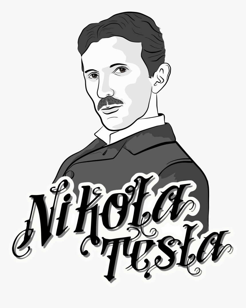 Nikola Tesla Portrait Clip Arts - Nikola Tesla, HD Png Download, Free Download