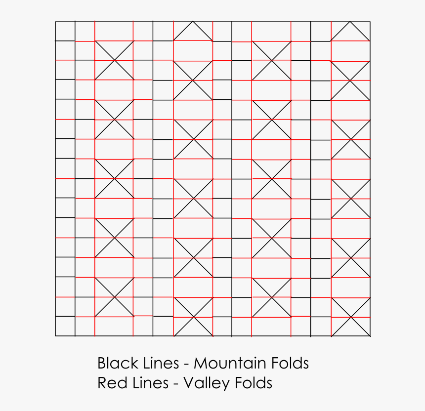 Flexing Honeycomb Crease Pattern, HD Png Download, Free Download