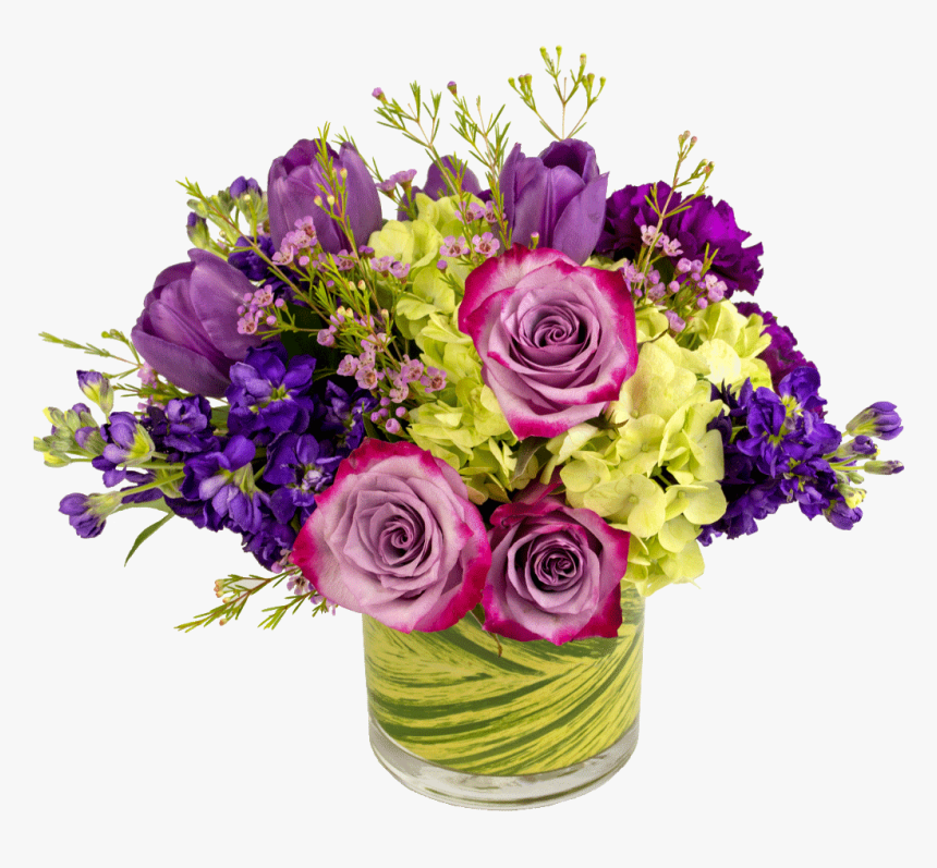 Purple Bouquet Png - Floribunda, Transparent Png, Free Download