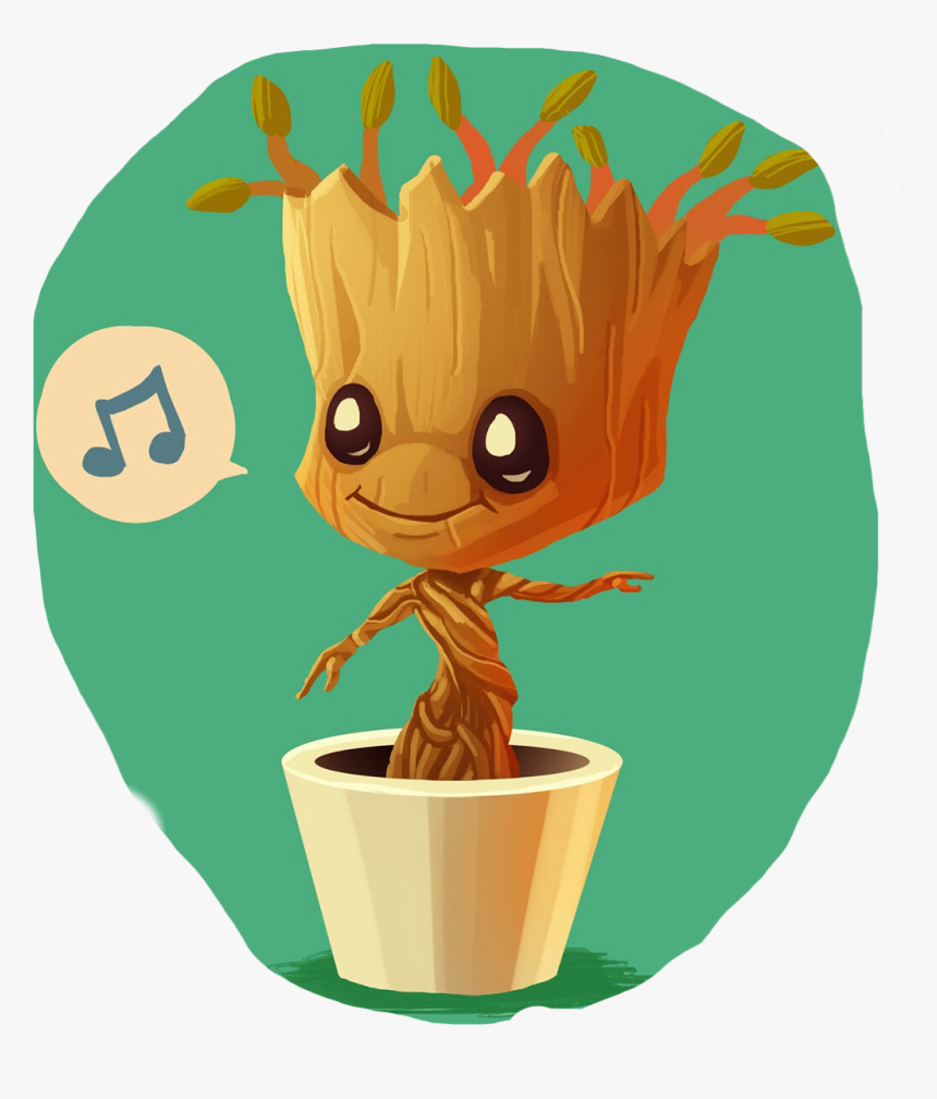 Baby Groot - Guardianes De La Galaxia Rocket Y Groot Kawaii Png, Transparent Png, Free Download