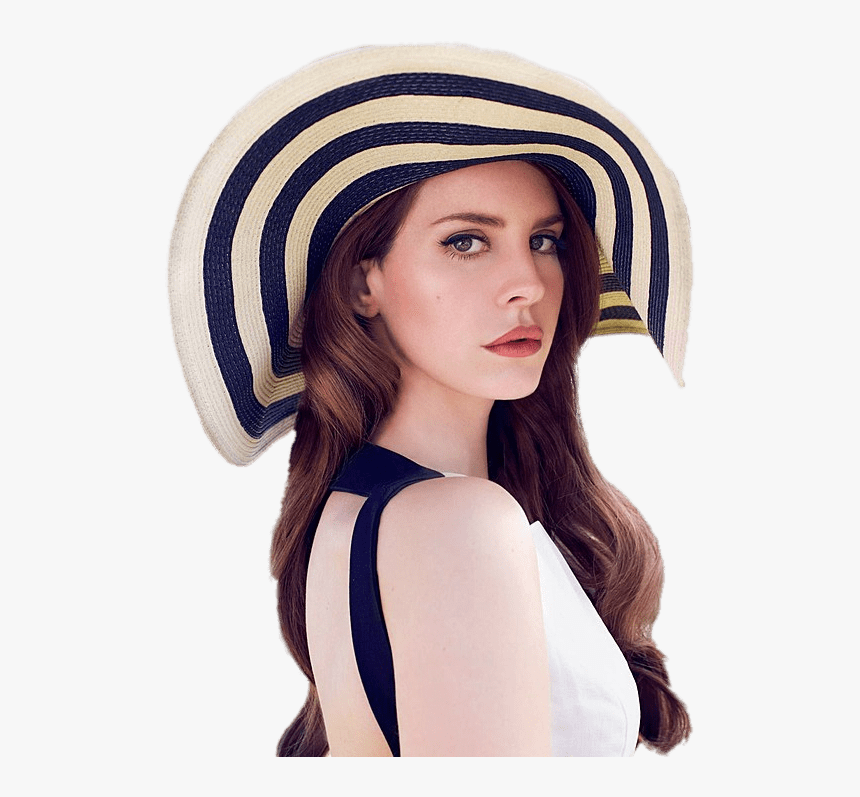 Lana Del Rey Striped Hat - Lana Del Rey With Hat, HD Png Download, Free Download