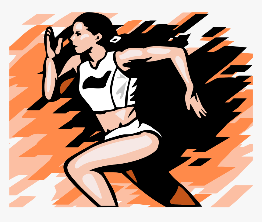 Female Runner Illustration Clip Arts - Foco No Treino Musculação, HD Png Download, Free Download