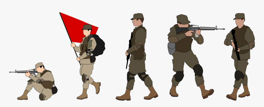 Military Officer,military Person,army - Infantry Clipart, HD Png Download, Free Download