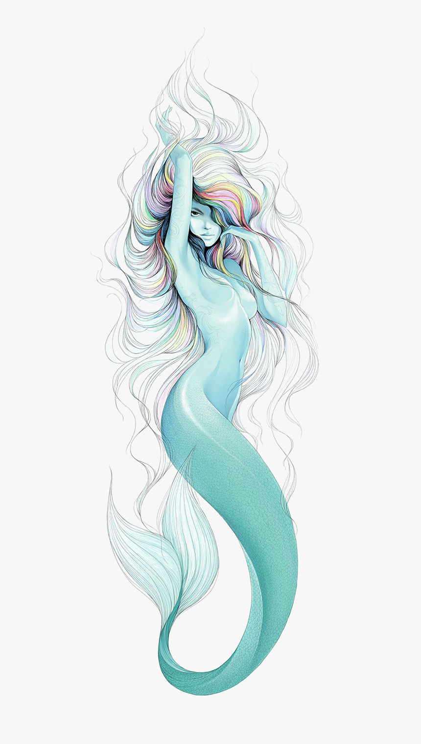 50 Stylish Mermaid Tattoo Designs and Ideas