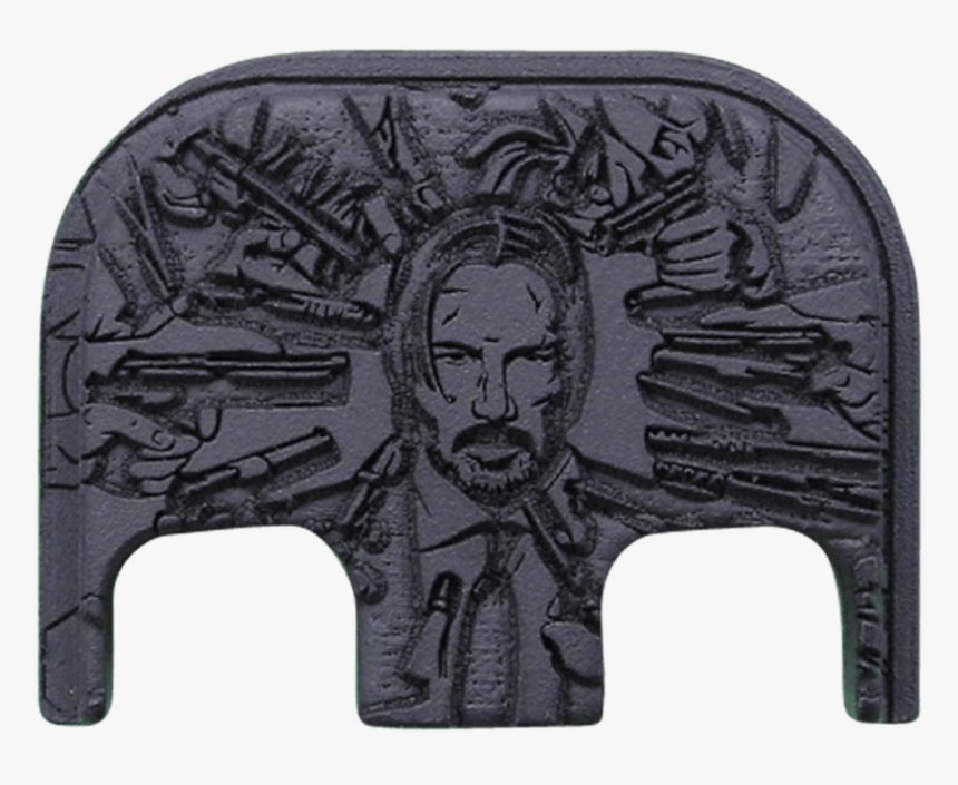 John Wick Stainless Steel Blackout Finish Back Plate - Carving, HD Png Download, Free Download