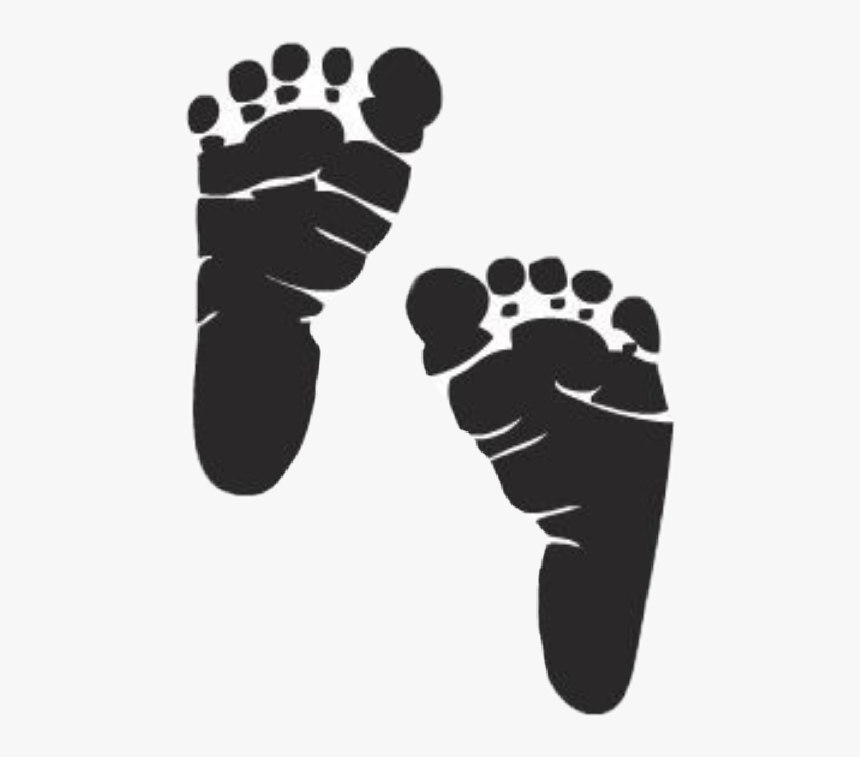 Baby Babyfeet Silhouette - Baby Footprints Svg Free, HD ...