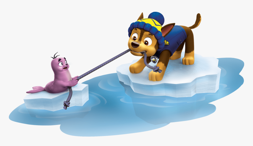 Chase Having Fun Paw Patrol Clipart Png - Chase Paw Patrol Snow, Transparent Png, Free Download