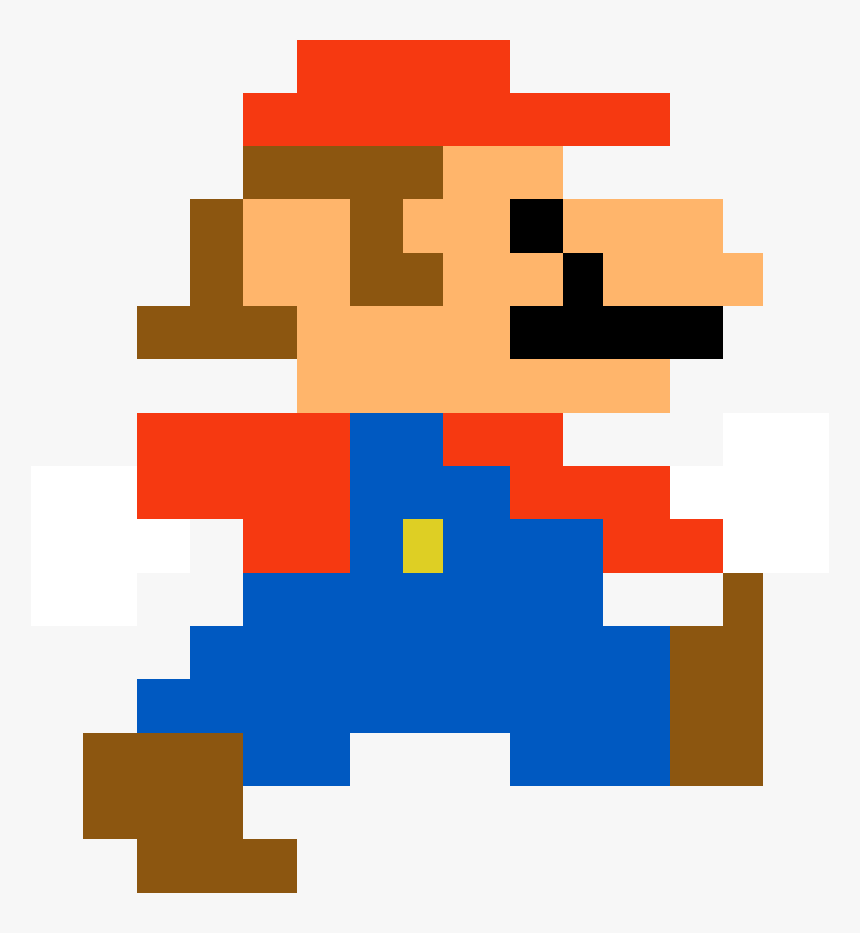 Mario Walking Pixel Art, HD Png Download - kindpng