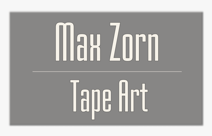 Tape Art, By Max Zorn, A Street Artist From Amsterdam, - Calligraphy, HD Png Download, Free Download