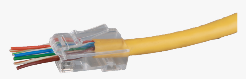 Special Cat5 Rj45 Connector With Wires Running Out, - Ethernet Cable, HD Png Download, Free Download