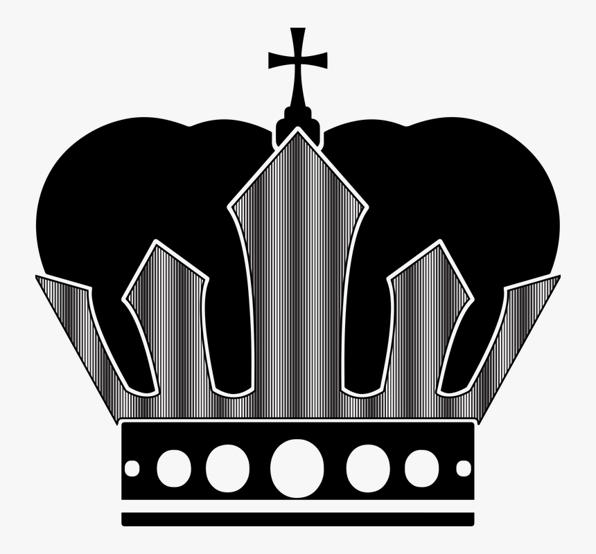 King George Crown Silhouette - Royal crown svg file, king crown svg ...