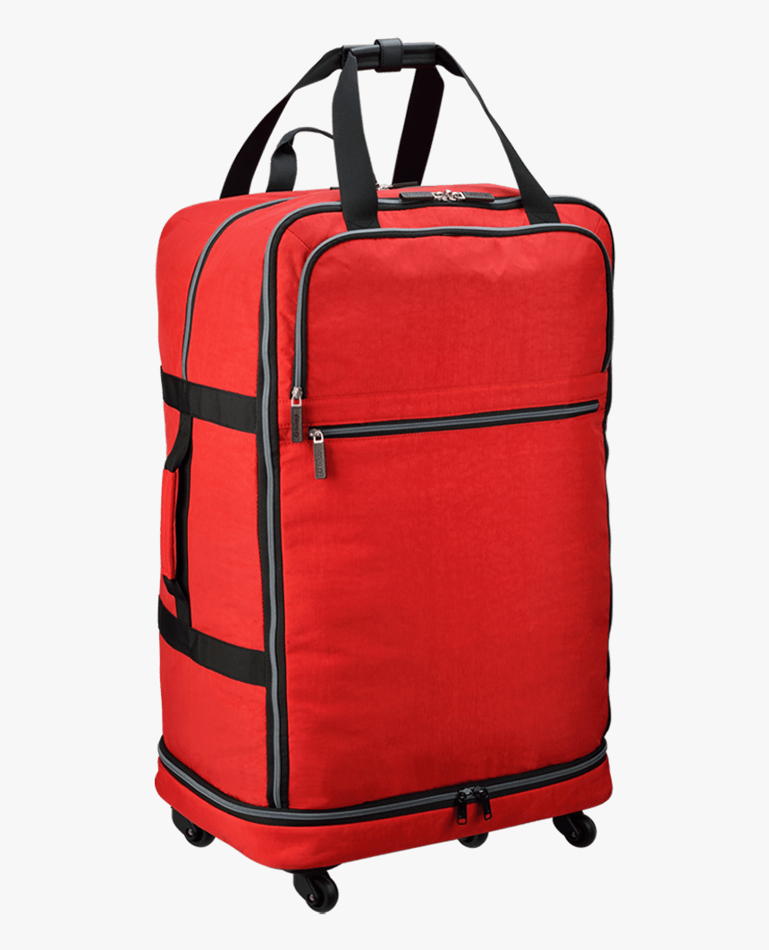 Red Travel Bag No Background Transparent Image - Travel Bag Transparent ...