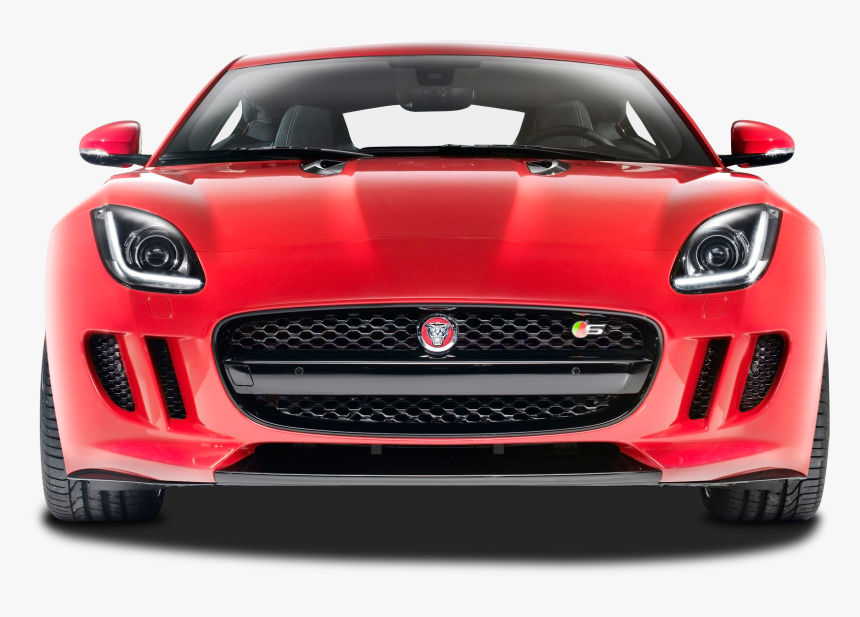 Front View Of Jaguar F Type R Car Png Image - Jaguar F Type Front, Transparent Png, Free Download