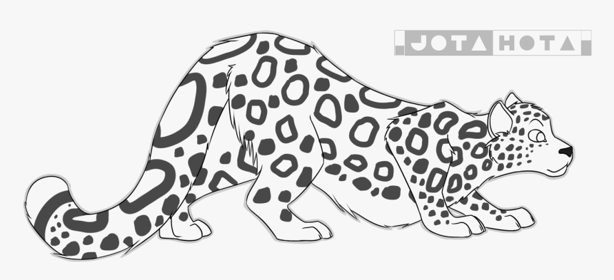 X Marks The Spot Lineart - Snow Leopard Base Transparent, HD Png Download, Free Download