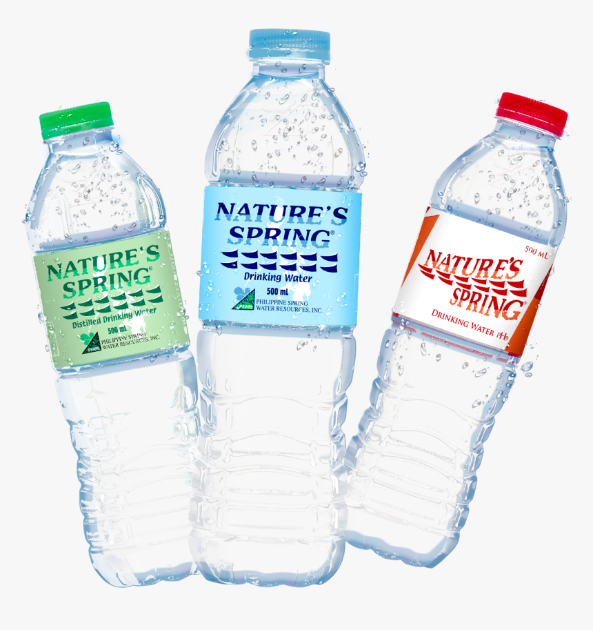 Transparent Spring Nature - Nature Spring Bottled Water, HD Png Download, Free Download