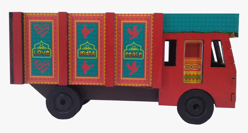 Indian Truck - Cutlery Holder - Push & Pull Toy, HD Png Download, Free Download