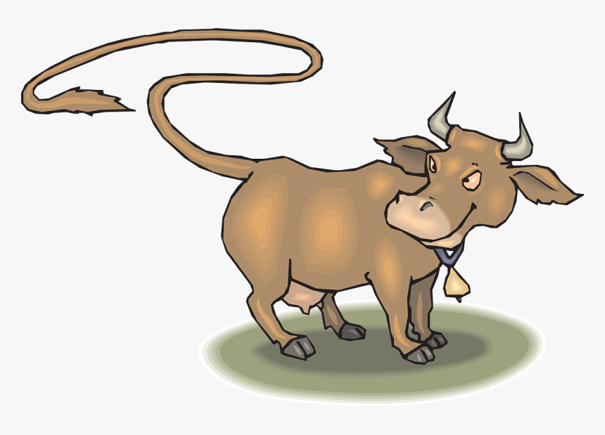 Transparent Mad Eyes Png - Cow With A Long Tail, Png Download, Free Download