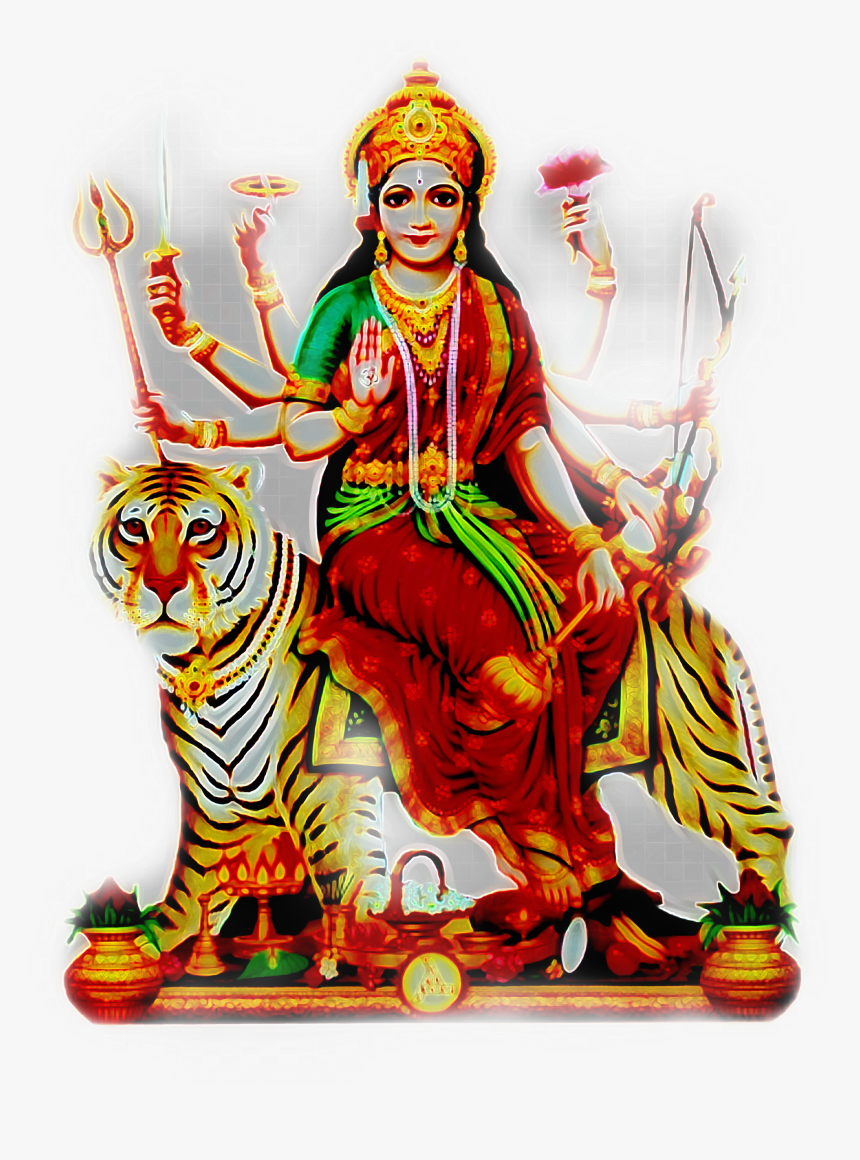 #durga #devimaa #dharmik #navratri #stickers By @sadna2018 - Navratri Picsart, HD Png Download, Free Download