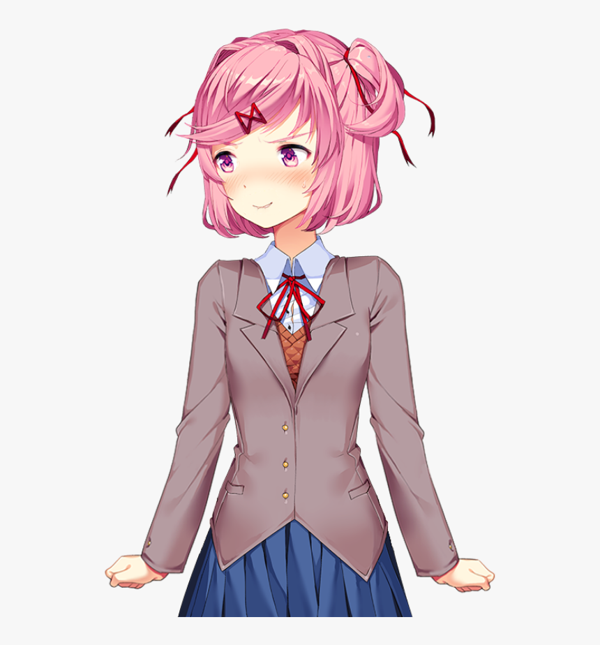 Transparent Lewd Png - Doki Doki Literature Club Natsuki Png, Png Download  - kindpng