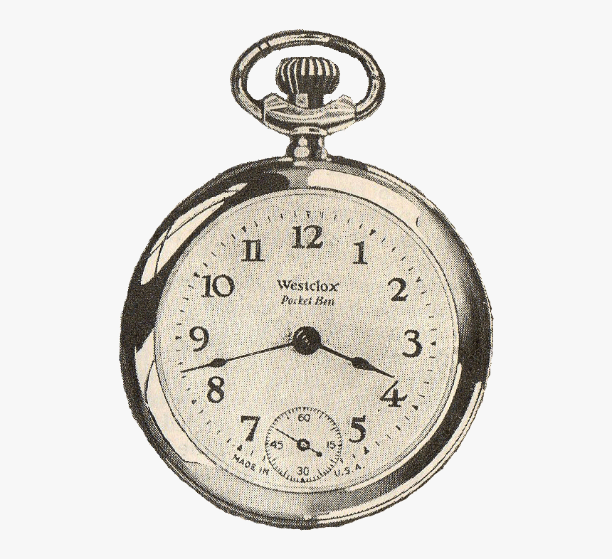 Transparent Vintage Pocket Watch Png, Png Download, Free Download