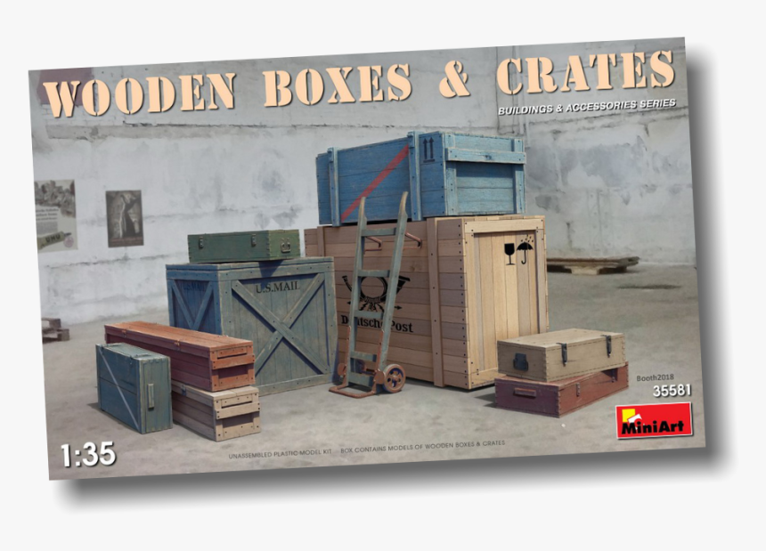 Transparent Wooden Crate Png - Wooden Boxes & Crates Miniart, Png Download, Free Download